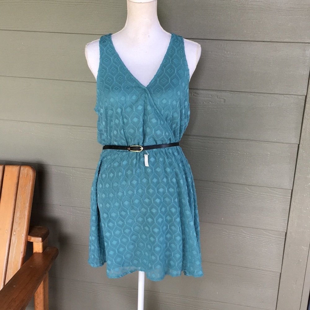 Candie’s Sleeveless Surplice Dress